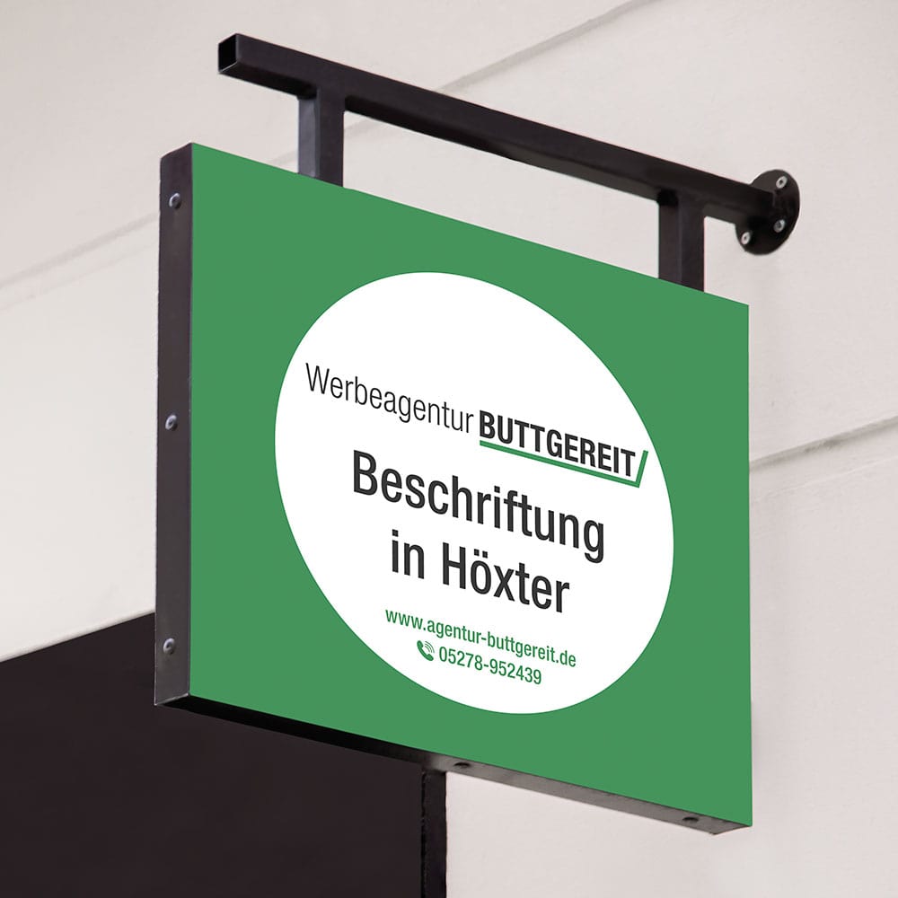 Schaufensterbeschriftung und Schaufensterfolierung aus Höxter