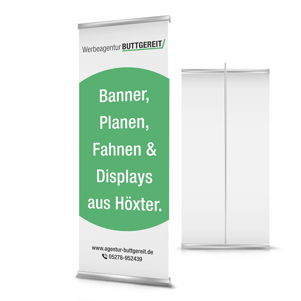 Displays Roll-up und Fahnendruck aus Höxter