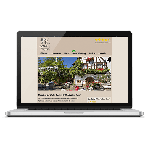 Gasthof und Hotel Zum Lam - Webdesign aus Höxter