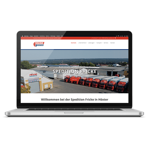 Website, Homepage Internetseite aus Höxter