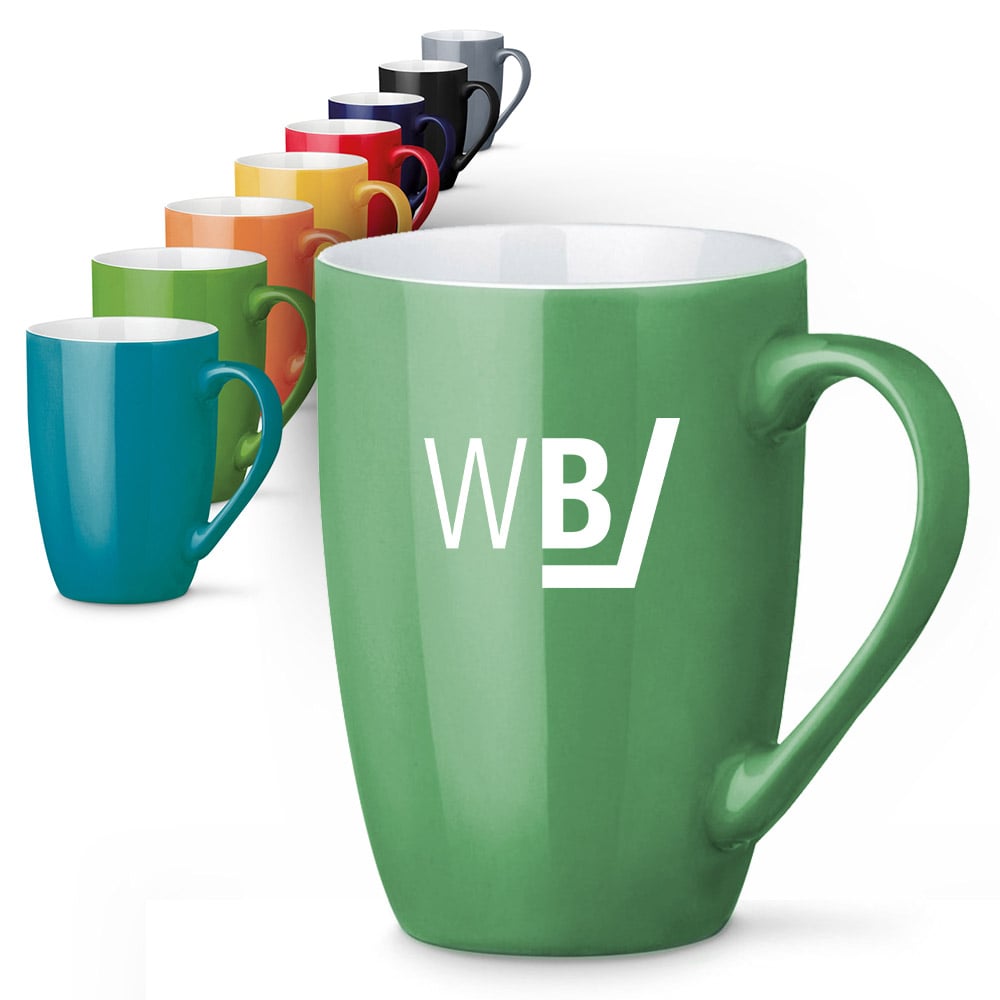 Werbeartikel aus Höxter - Kaffeetasse, Kaffeebechher mit Logo-Audruck